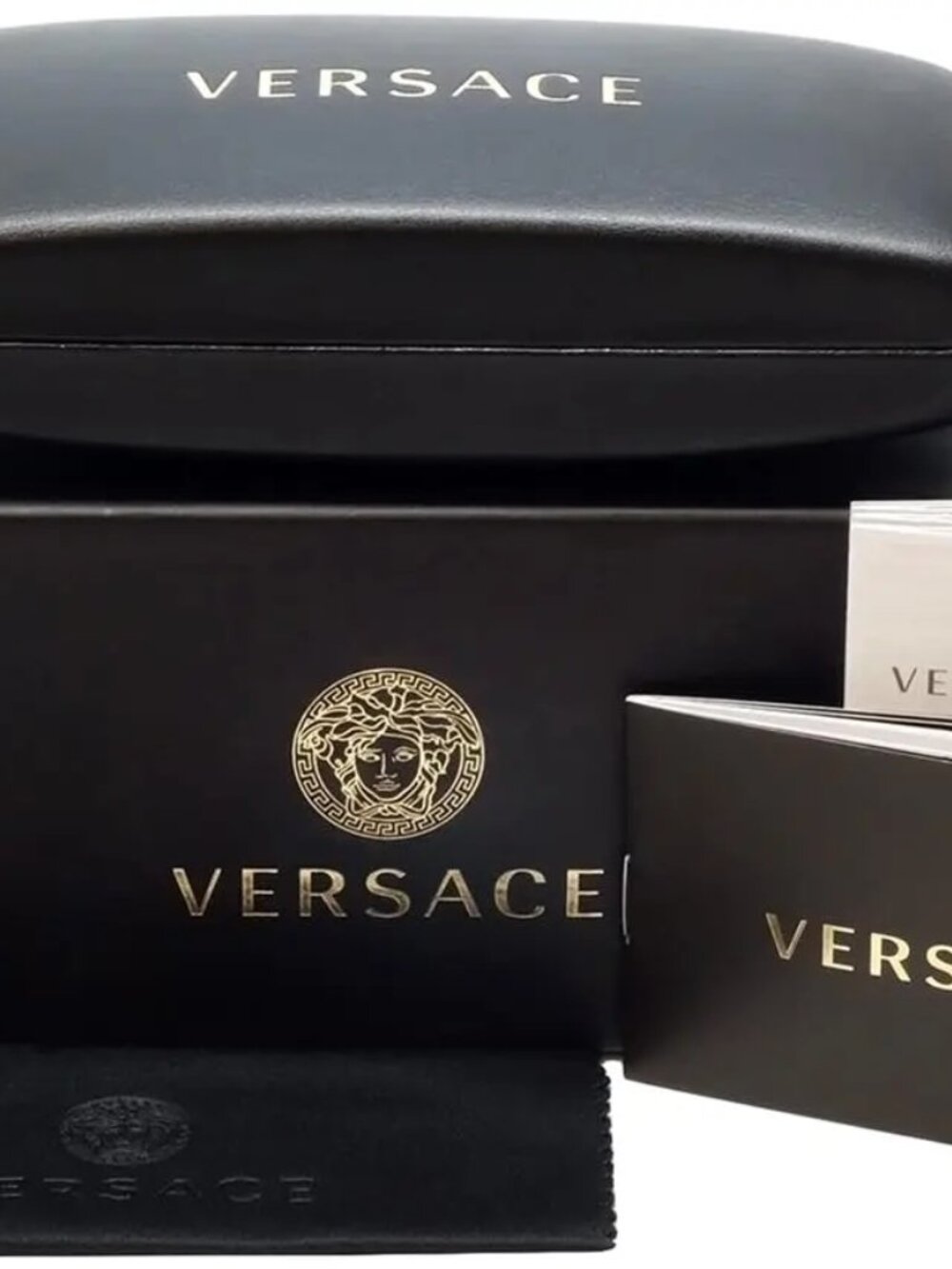 NEW VERSACE VE2280 1000/87 WHITE DARK GREY SUNGLASSES AUTHENTIC - Picture 6 of 6